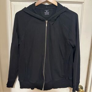 Jones New York Sport Black Zip-Up Jacket